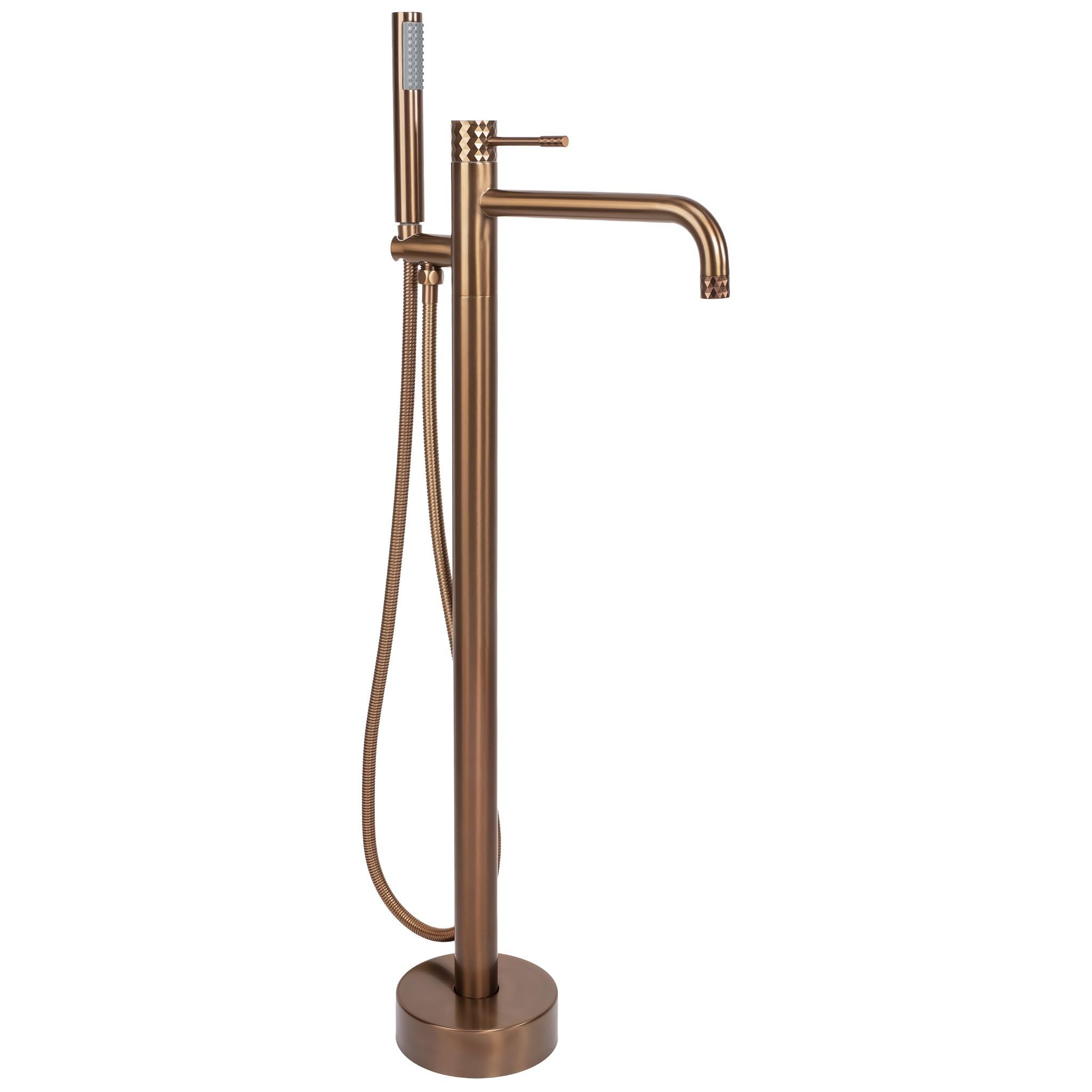 Rea - Grifo independiente Lungo Diamond Brush Cobre