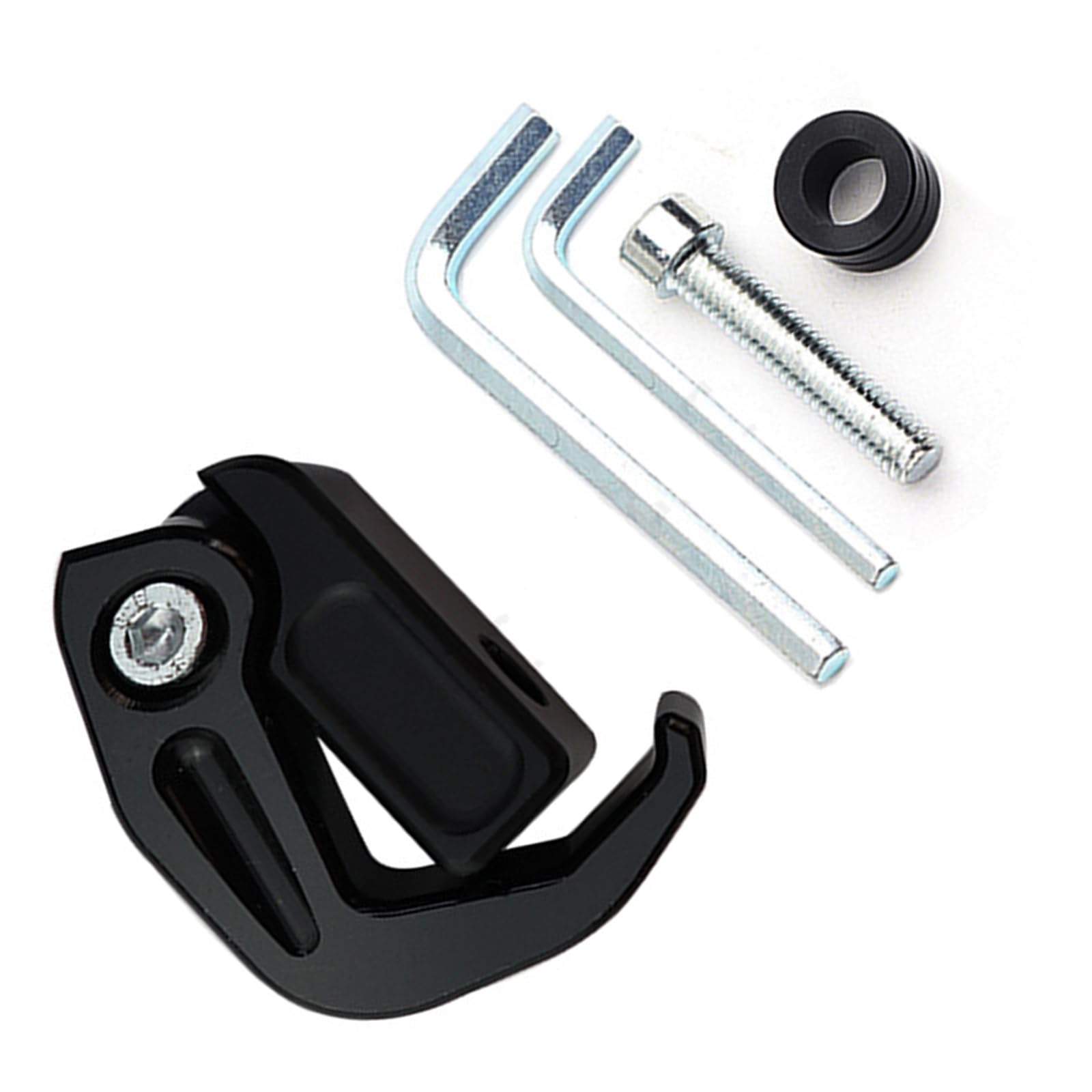 Kangnice Modifiable Aluminum Mixture Handlebars Attract Tool Complimentary Installation Secure Against Slip for Passenger Cycling Gear Cycling Storage Hook