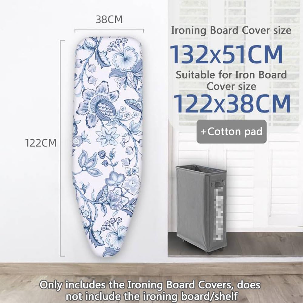 Funda para Tabla de Planchar, Funda for Tabla de Planchar de algodón con Estampado, Varios tamaños, Paquete de 1(A,122 * 38Cm)