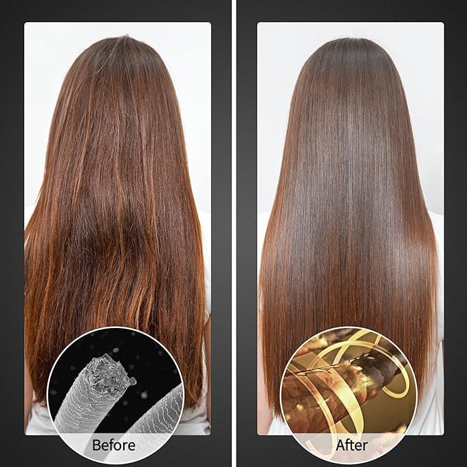 Plancha de Pelo Placas Anchas Cerámica Turmalina 1.8 pulg miniatura 6