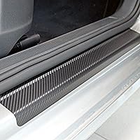 Vista 3 de Protectores de placa para umbral de puerta de automóvil – Protectores universales de entrada para umbral de puerta, protector de paso para umbral