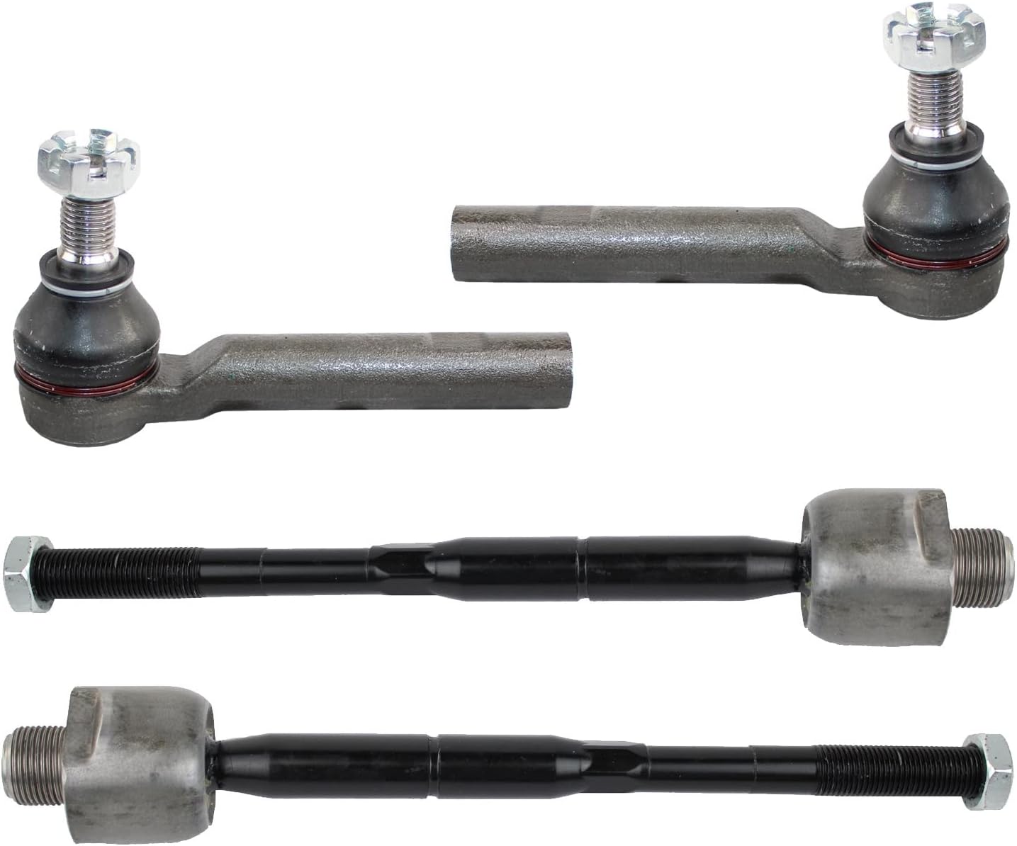 4pc Inner & Outer Forged Steel Steering Tie Rod End Kit For Lexus GX470, Toyota 4Runner 2003-2009