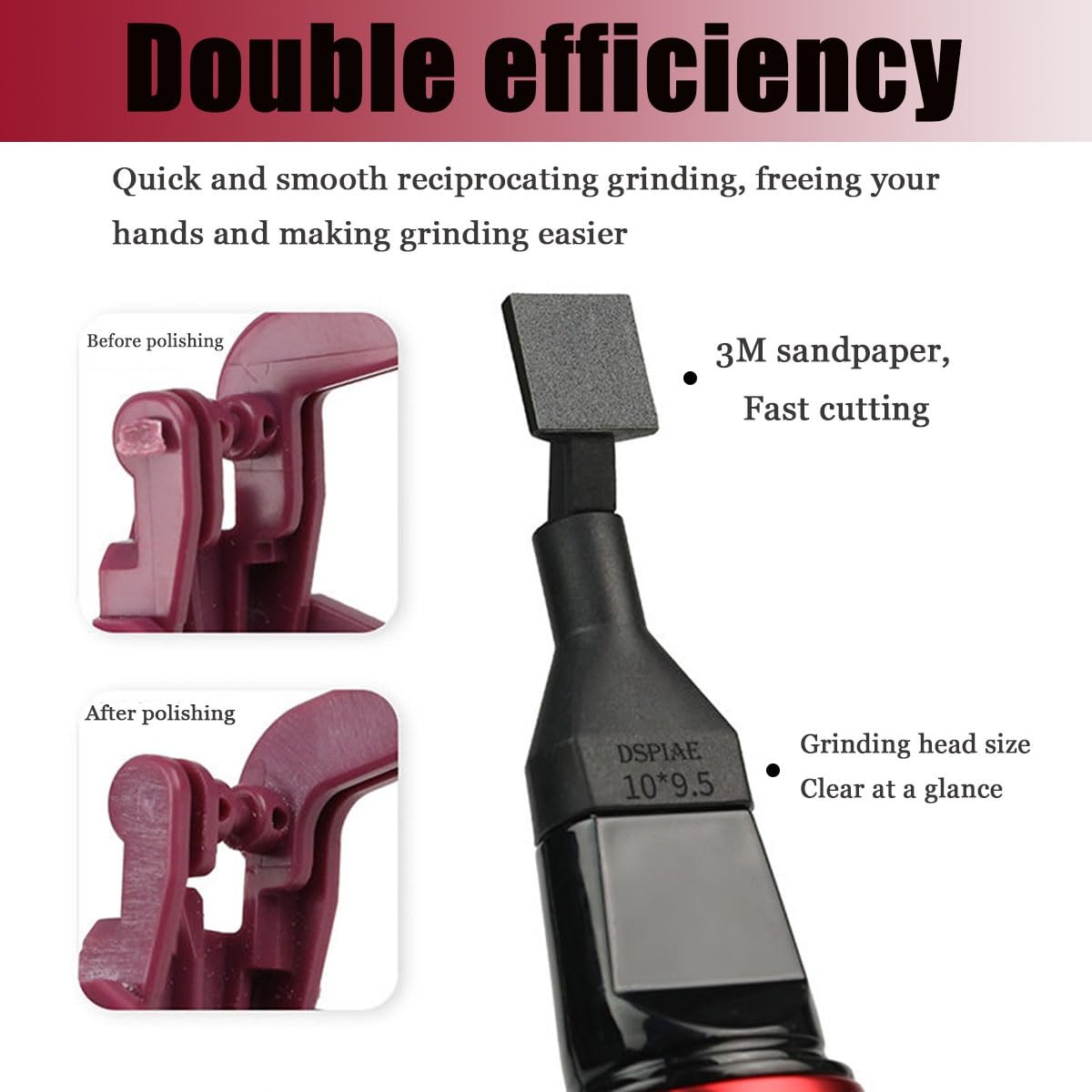 Ponceuse Réciproque Mini Aboiled - Stylo De Ponçage Électrique USB Charge Rapide 2800-3600 Tr/min, Idéal Pour Petits Travaux De Bricolage Précis