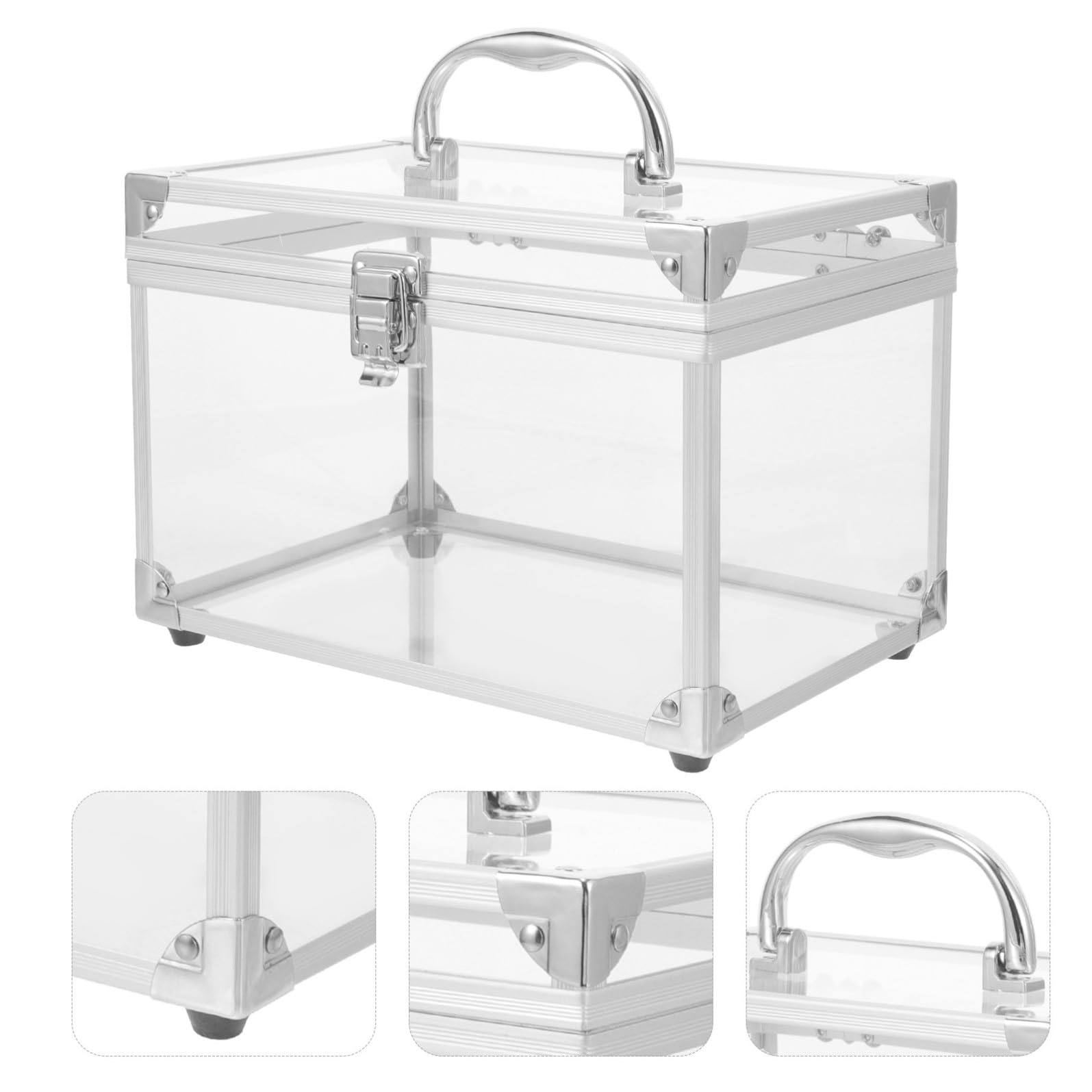 Scatola Porta CD e Dvd Coperchio Trasparente, Organizer Compatto in Acrilico per Custodie Vuote, Contenitore Salvaspazio per Uso Domestico e Viaggi