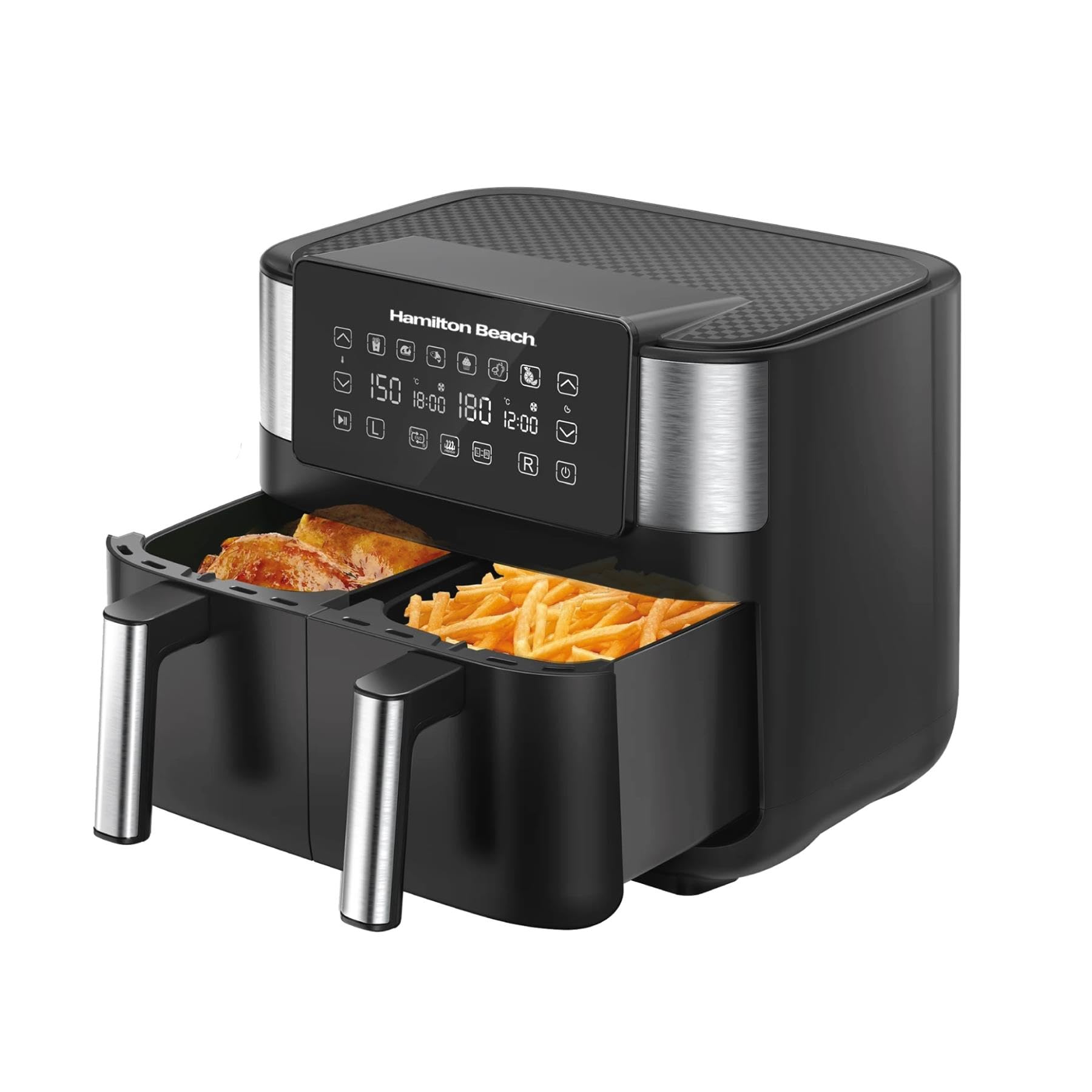 B&Q - Air Fryer Healthycook Dual Draw 8L By  Hb4006