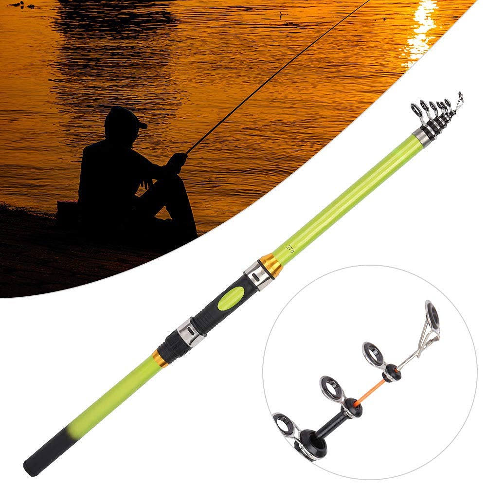 Teleskopowa Krótka Wędka Mini Przenośna z Włókna Węglowego - Morska Ultralekka Casting Rod Sea Pole Akcesoria