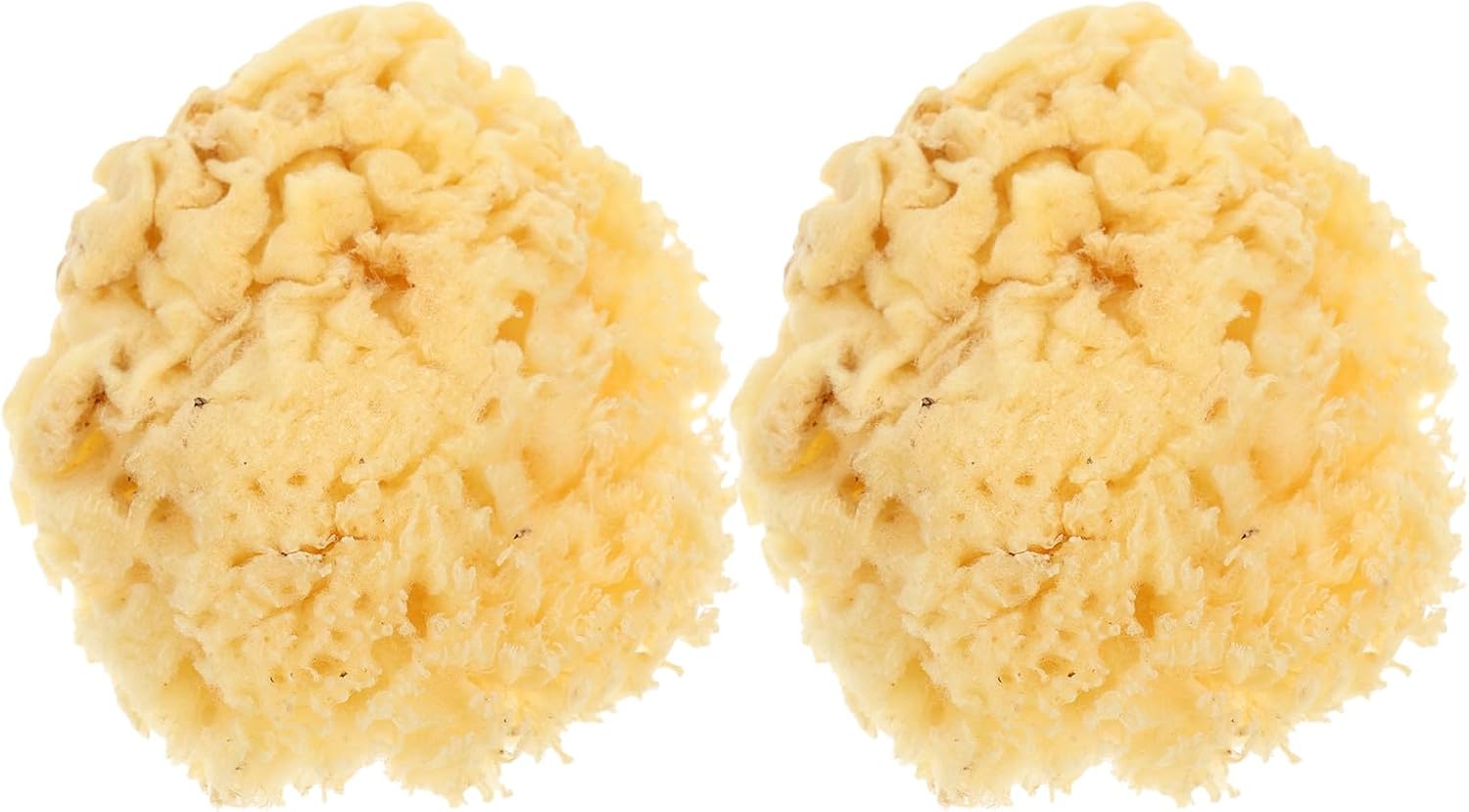 2pcs Natural Sea Sponge - Unbleached 2-2.5 Inch Sponge Tool for Faux Painting Effects Acrylic Paint Watercolor Texturing Marbling Crafts