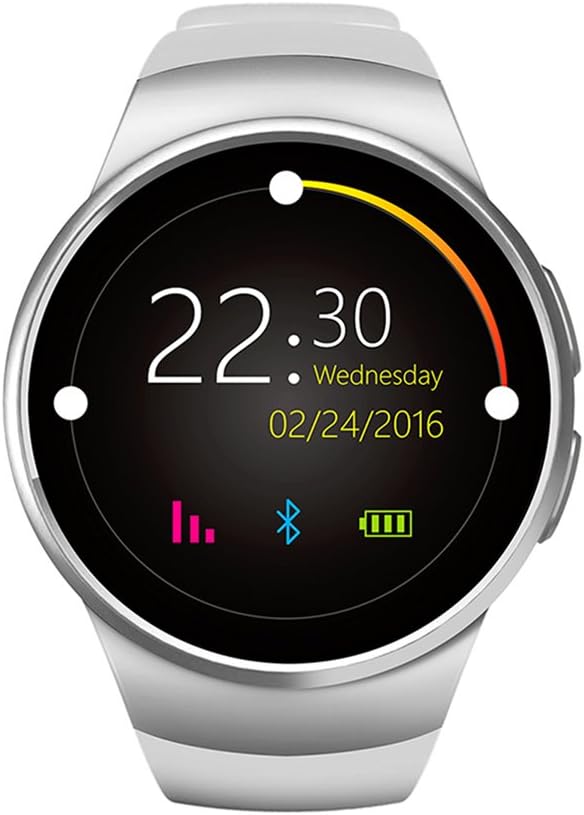 Weatherproof Smartwatch HTYUFKY18 Touchscreen for Ios Android Silver
