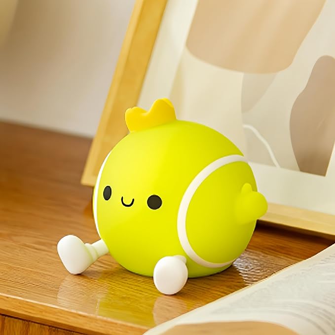 QANYI QANYI Tennis Night Light,Rechargeable Small Lamp Dimmable with Soft Touch,Tennis Party Favors Accessories Stuff Decorations,Birthday Christmas Tennis Players Teams Sport Gifts for Girls Friends Women photo 3