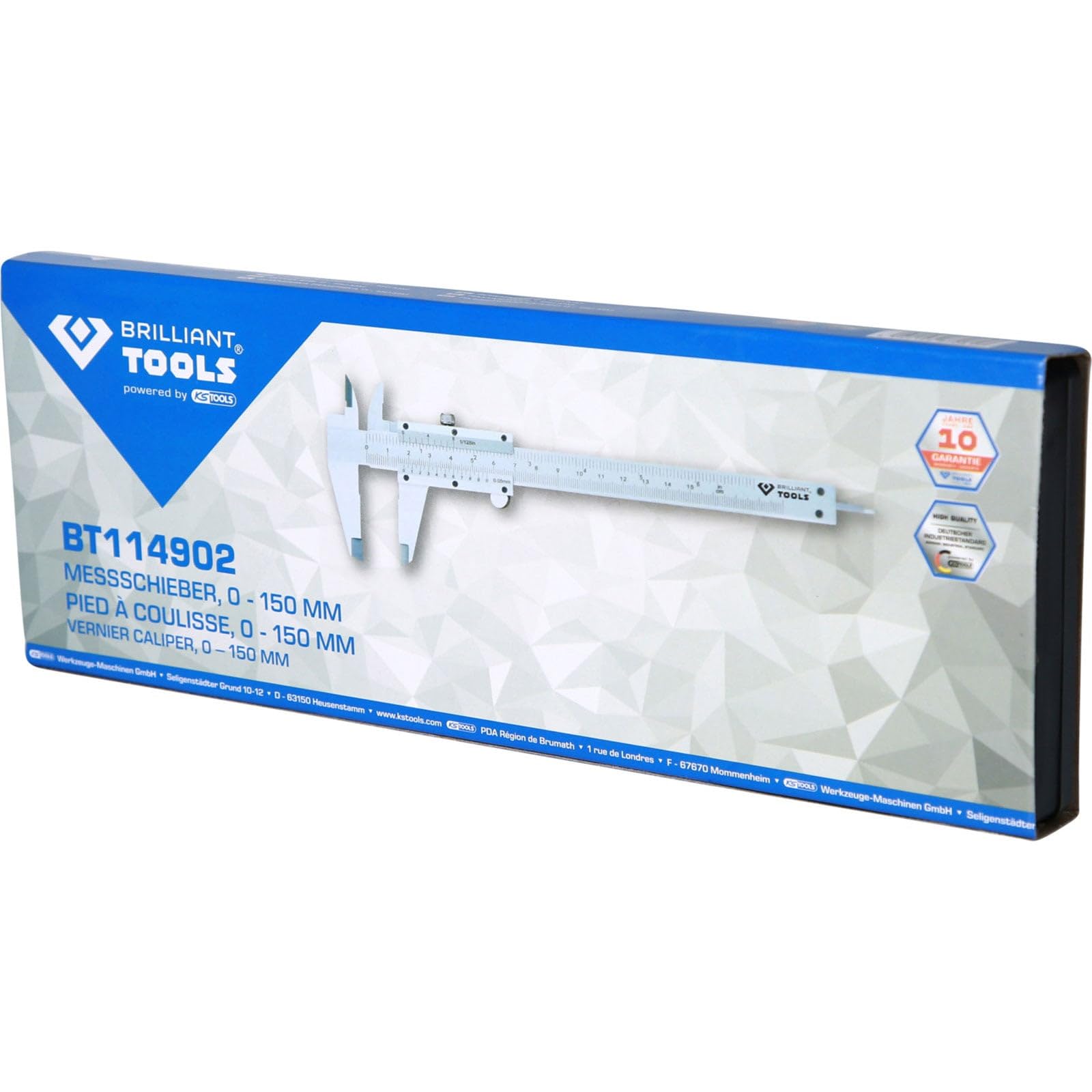BRILLIANT TOOLS BT114902 Caliper 0-150mm [Powered by KS TOOLS