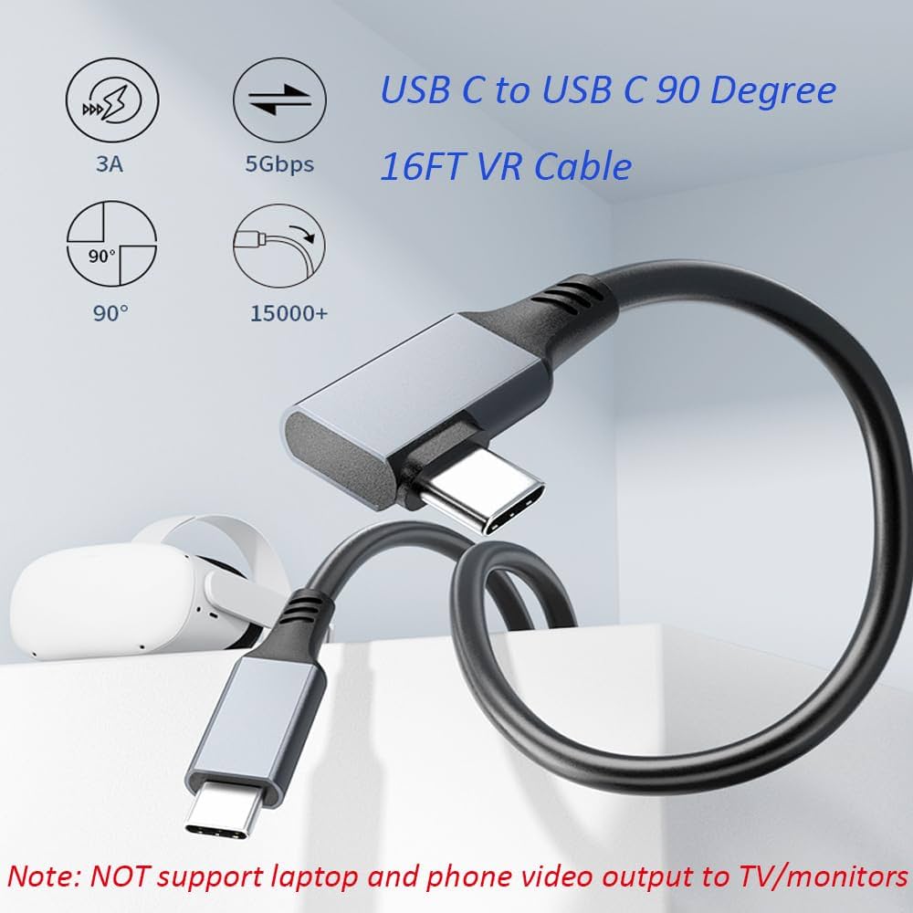 その他  Link Cable (PC VR) 5m 5M Replaced Oculus Quest link cable USB-C | VR Expert | VR/AR