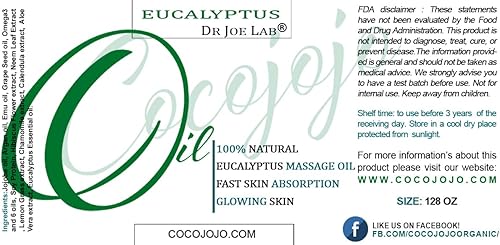 Miniatura 4 de Aceites de masaje de eucalipto para relajación de tejidos profundos, 128 onzas, a granel, mezcla perfecta para aromaterapia, cuidado de la piel,