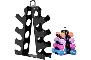 OKUGAFIT 4-Tier Weight Holder Rack for Dumbbells Only for Home Gym Workout (Dumbbells not included)