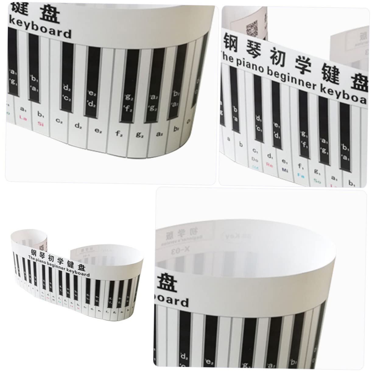 ifundom Piano Key Keyboard Decal 3d Music Keyboard Desktop Piano Keyboard Supplies for Students