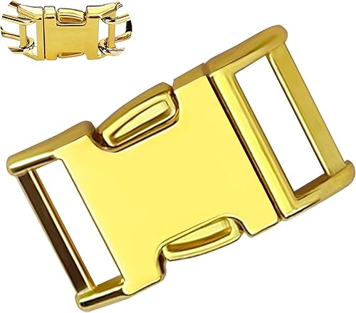 Dog Collar Buckle, Fastener Stainless Steel Buckle for Small Medium Large Dogs Collar Steel Chrome Plated