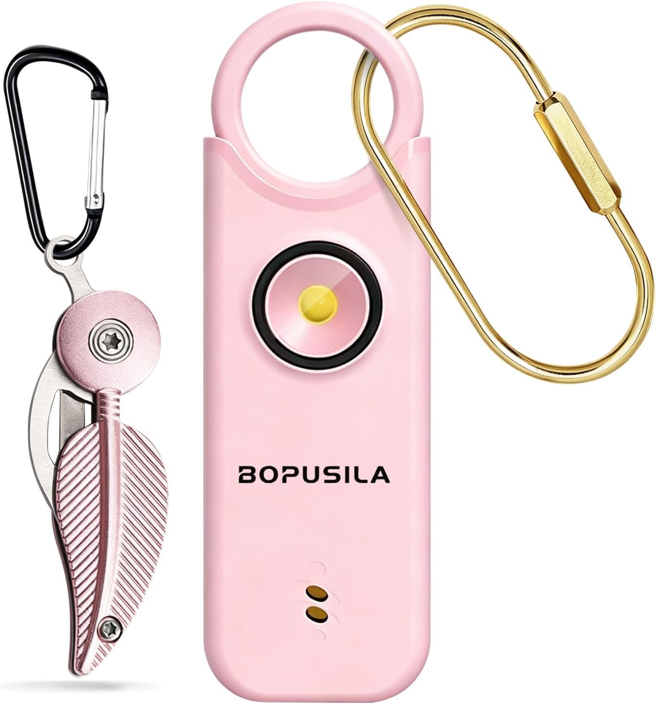 Personal Safety Alarm for Women with Portable Folding Knife Set