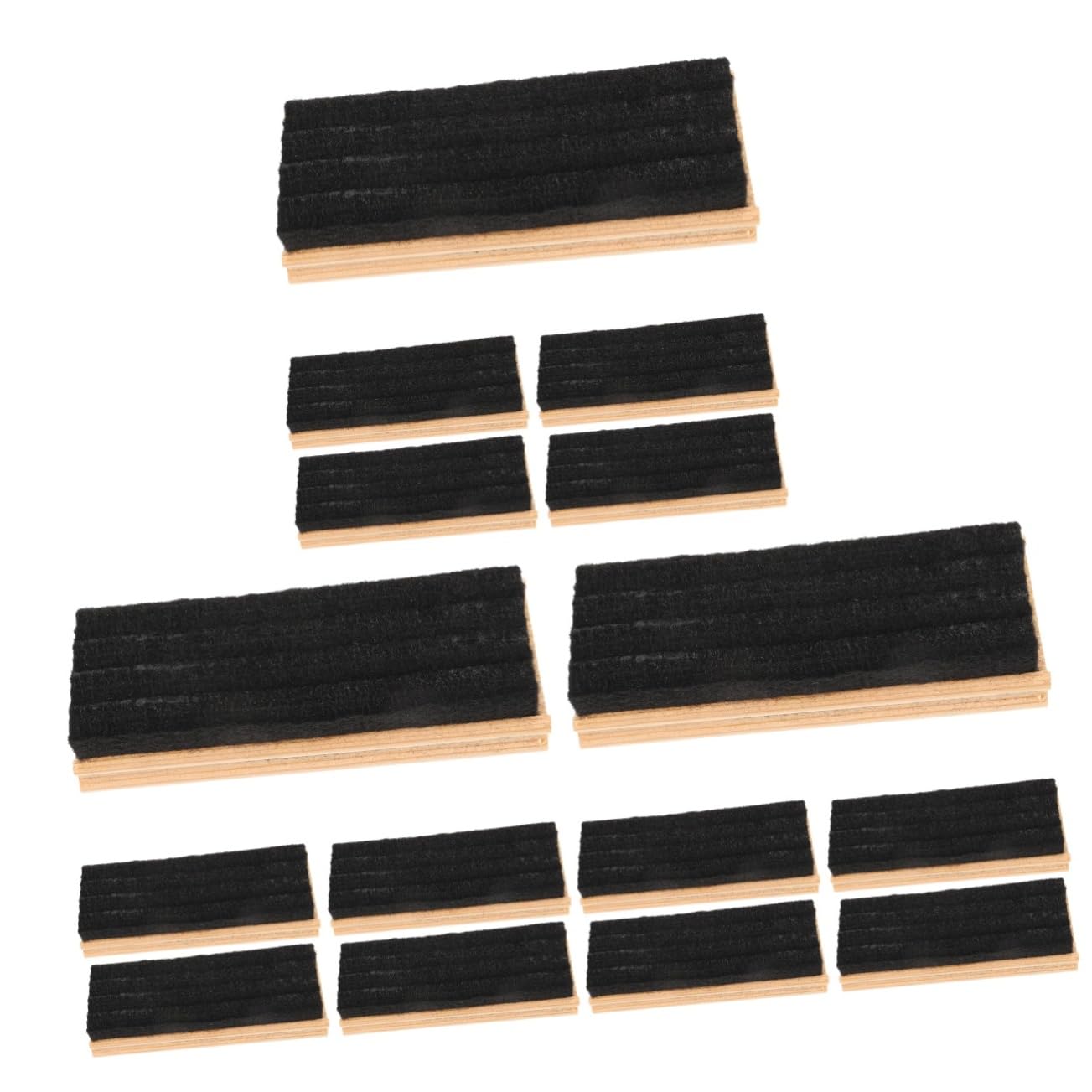 3 Sätze Radiergummi Abwaschbare Marker Schwarze Kreidetafel Whiteboard-marker Miniatur-kreideradierer Tafelaufkleber Kreidestift Trockener Tafelwischer Tafeln Wollfilz 5 Stücke * 3