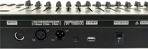 Vista 5 de SHEHDS Controlador DMX DMX384 DJ Controlador LED Pantalla Digital DMX Consola DJ Equipo Etapa Luz Controlador