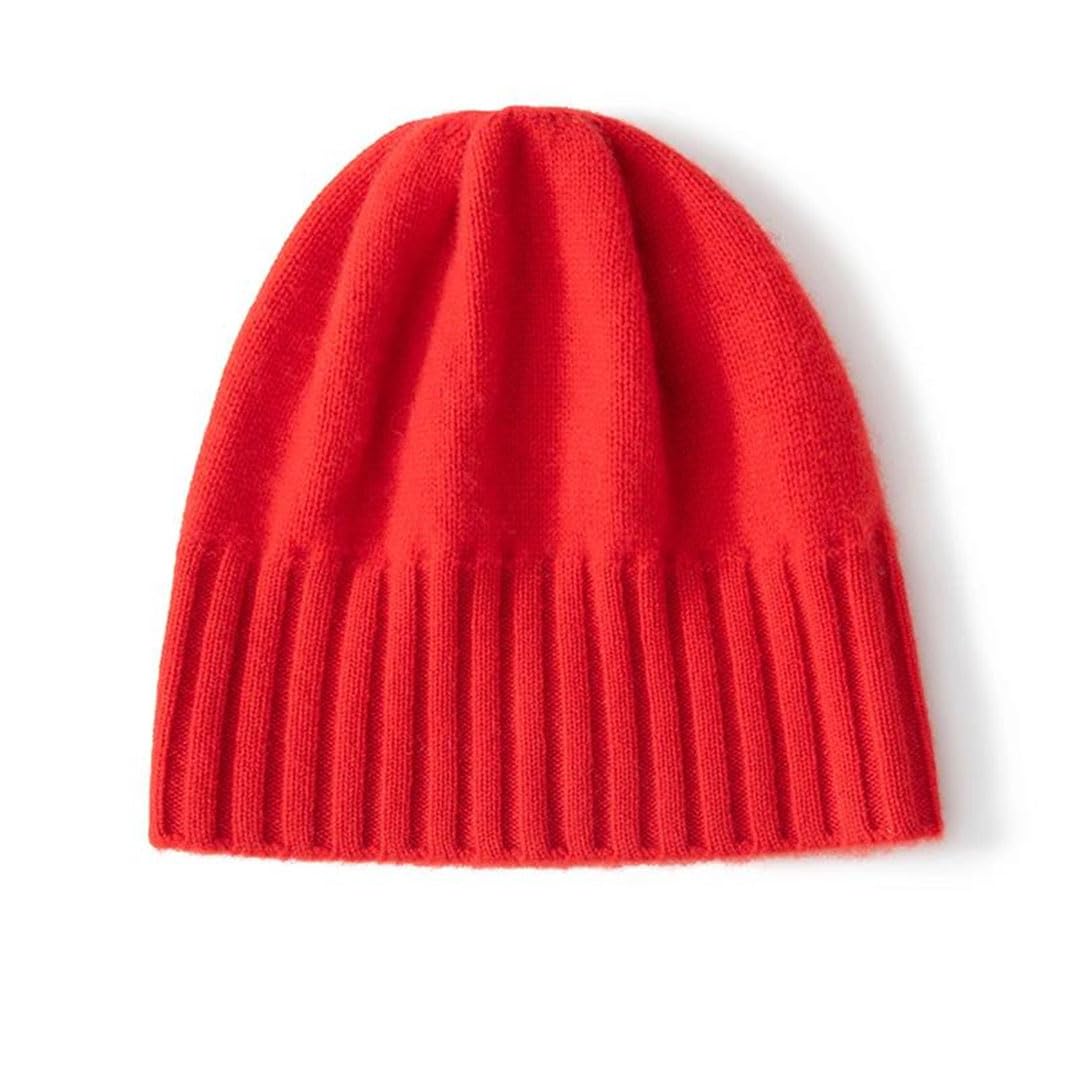 Damskie czapki zimowe na zewnątrz miękka utrzymująca ciepło czapka kaszmir dzianina jednolity kolor czapka beanie