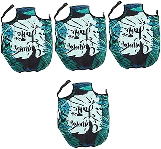 4 Peças Capa De Bagagem Elástica Capa De Bagagem Impressa Capa De Bagagem Havaiana Capa De Mala Lavável Capa De Mala Decorativa Capa De Viagem Acessórios De Moda Poliéster