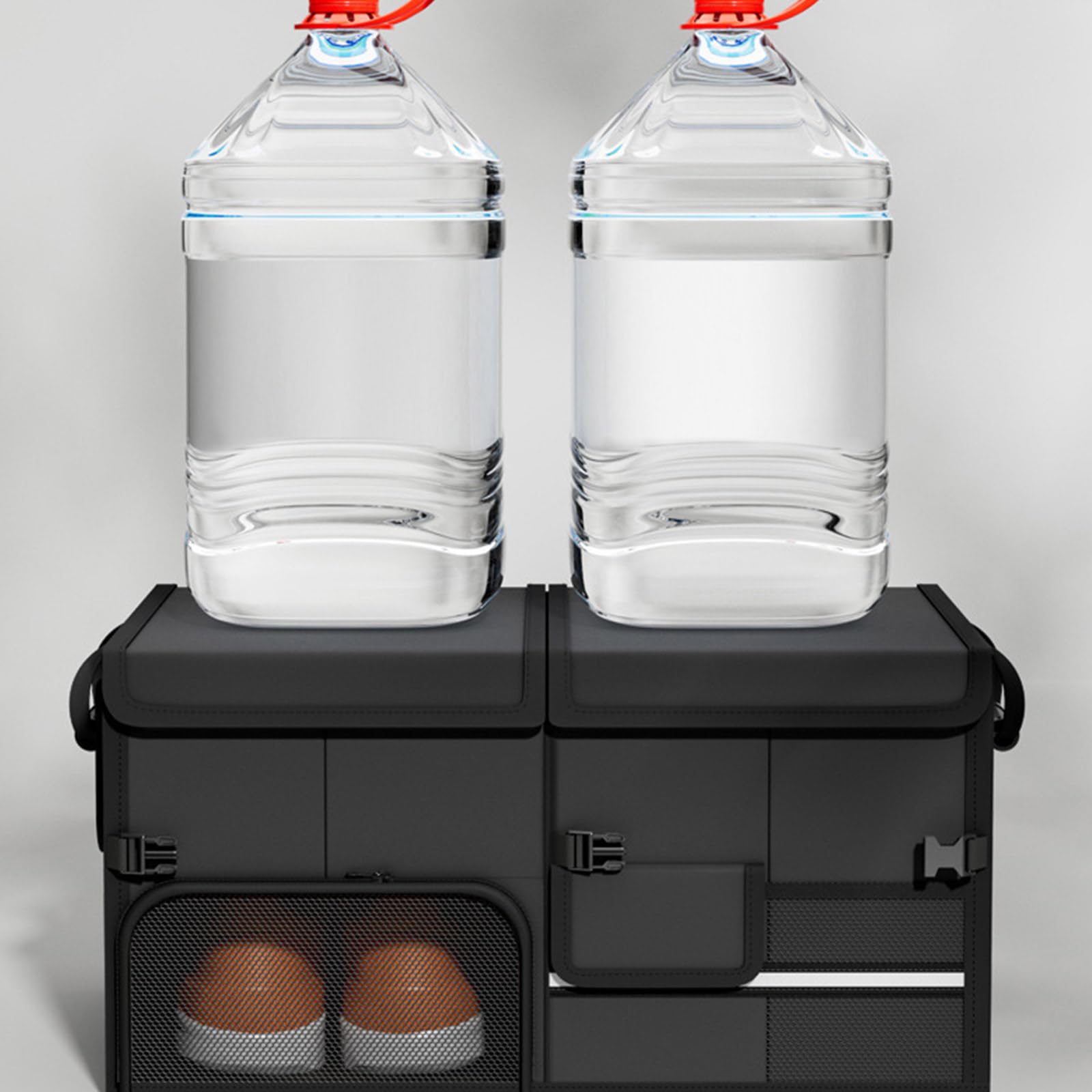 Caja de almacenamiento plegable para guantera de coche, organizadores de nailon para una gestión eficiente del espacio interior y fácil instalación