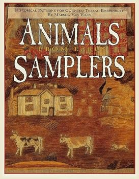 Paperback Animals from early samplers: Historical patterns for counted thread embroidery Book