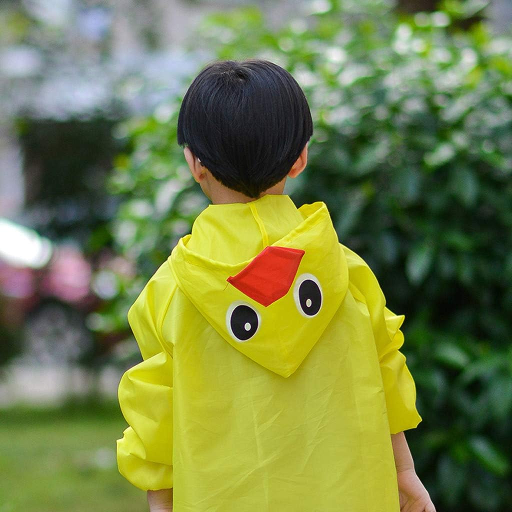 Girls Boys Waterproo𝐟 Raincoats Lightweight Rain Jacket Muddy Rain Suit Portable Kids Ponchos for Rain