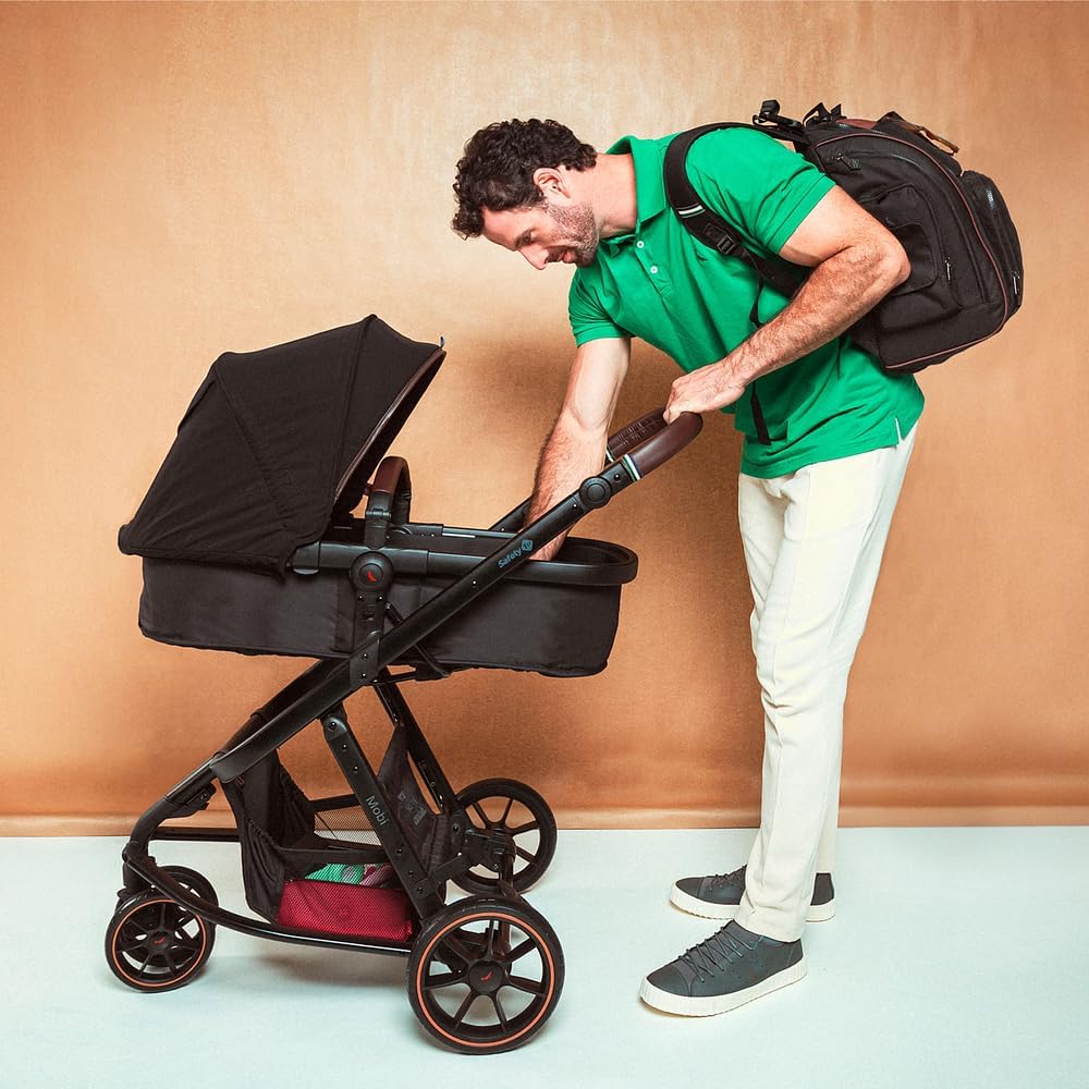 Travel System Safety 1st, Mobi Trio Reserva, com Isofix, Black