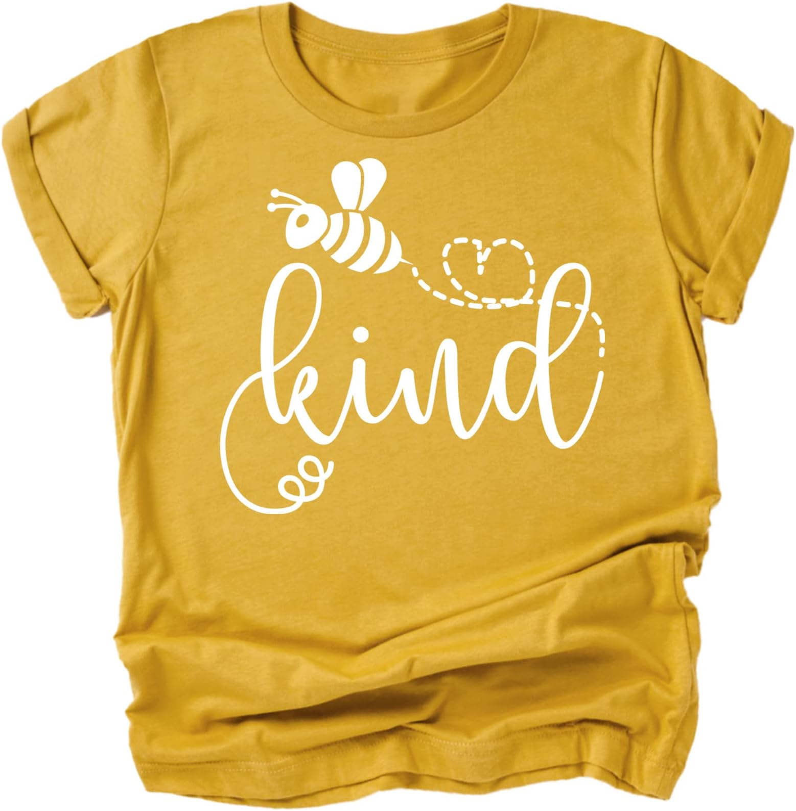 Bee Kind Heart Shirt for Baby & Toddler Youth Girls Everyday Outfit