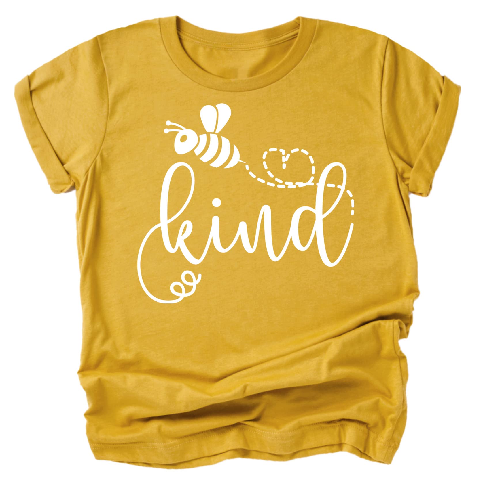 Bee Kind Heart Shirt for Baby & Toddler Youth Girls Everyday Outfit
