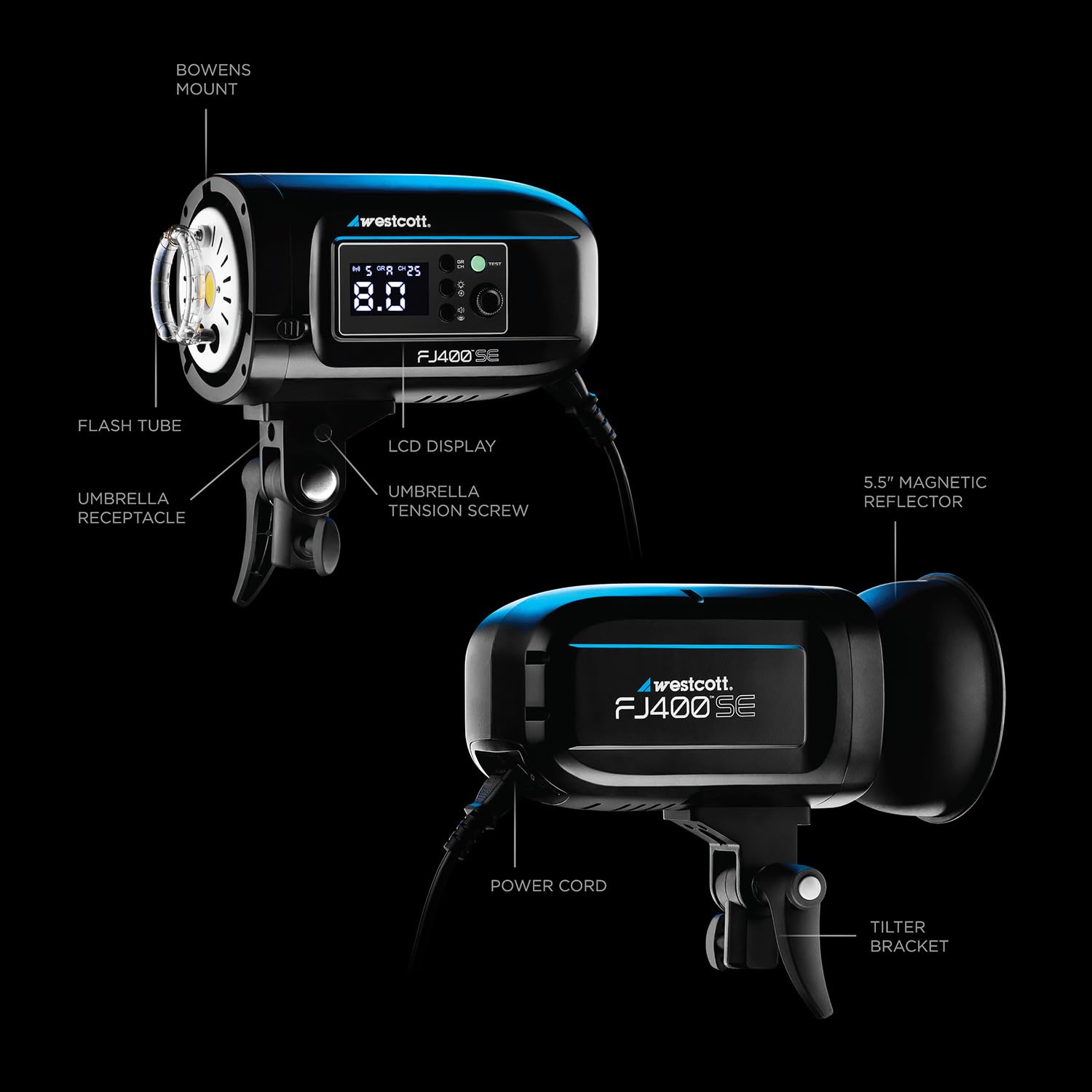 Amazon.com : Westcott FJ400-SE 400Ws AC Studio Strobe 2 Light Kit