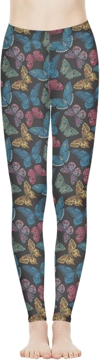 Womens Yoga Pants Full Length Seamless Workout Legging High Waist Tummy Control Running Joggers