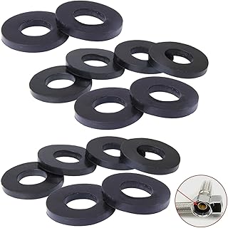 100 Pack O-Rings Rubber Washer Seal Gasket 1/2" + 3/4" Camlock Fitting for Faucet Water Pipe Replacement Shower Hose Inlet Outlet Pipe Tap Nut Screw Connector Joints