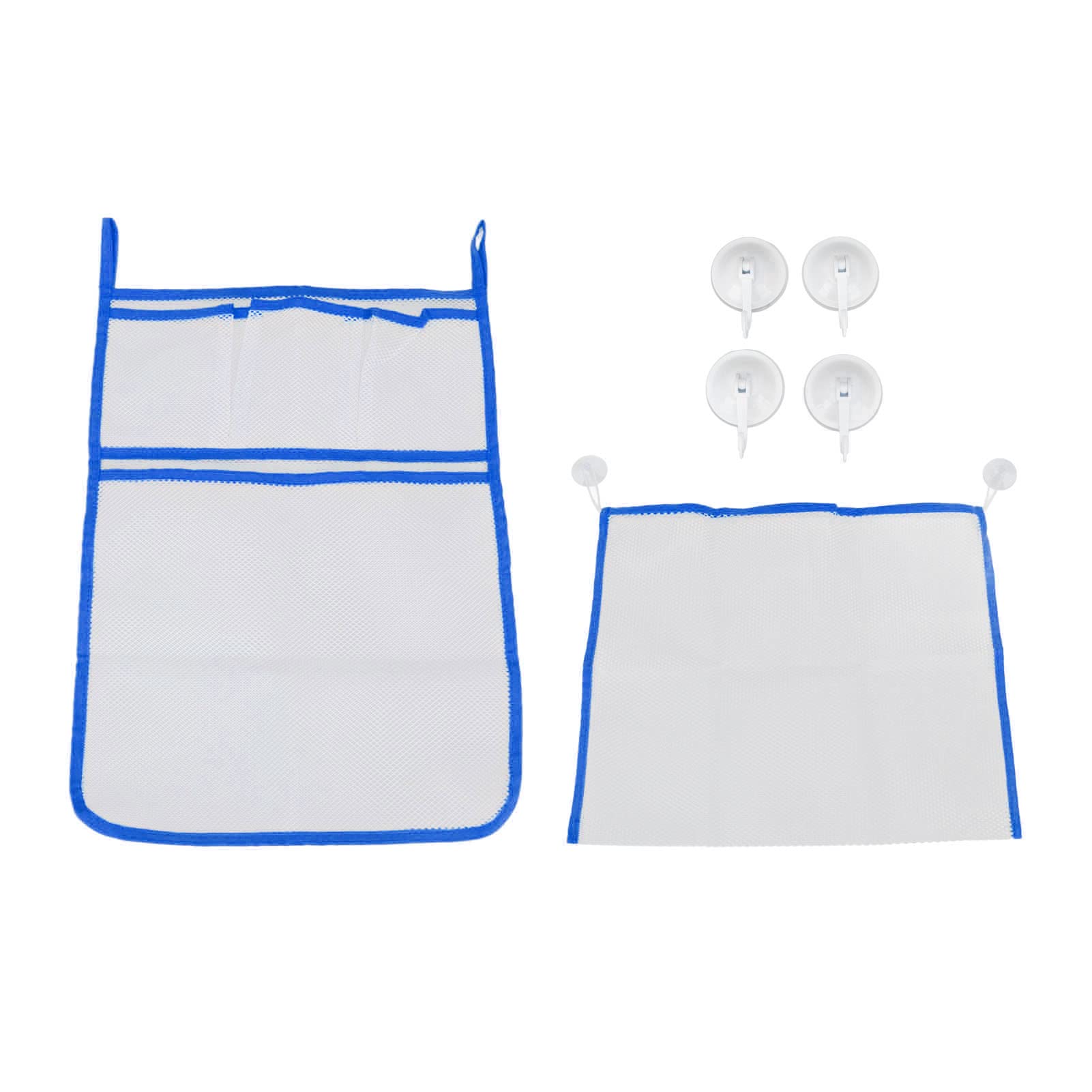 Garosa 2pcs Mesh Bath Toy Organizer Bathroom Hanging Bathroom Toy Holder Toddler Shower Caddy Hanging Basket Large Capacity