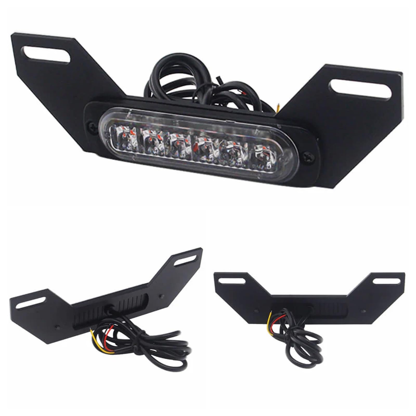 Snapklik.com : Universal LED Motorcycle B6 Dual License Plate LED Brake ...