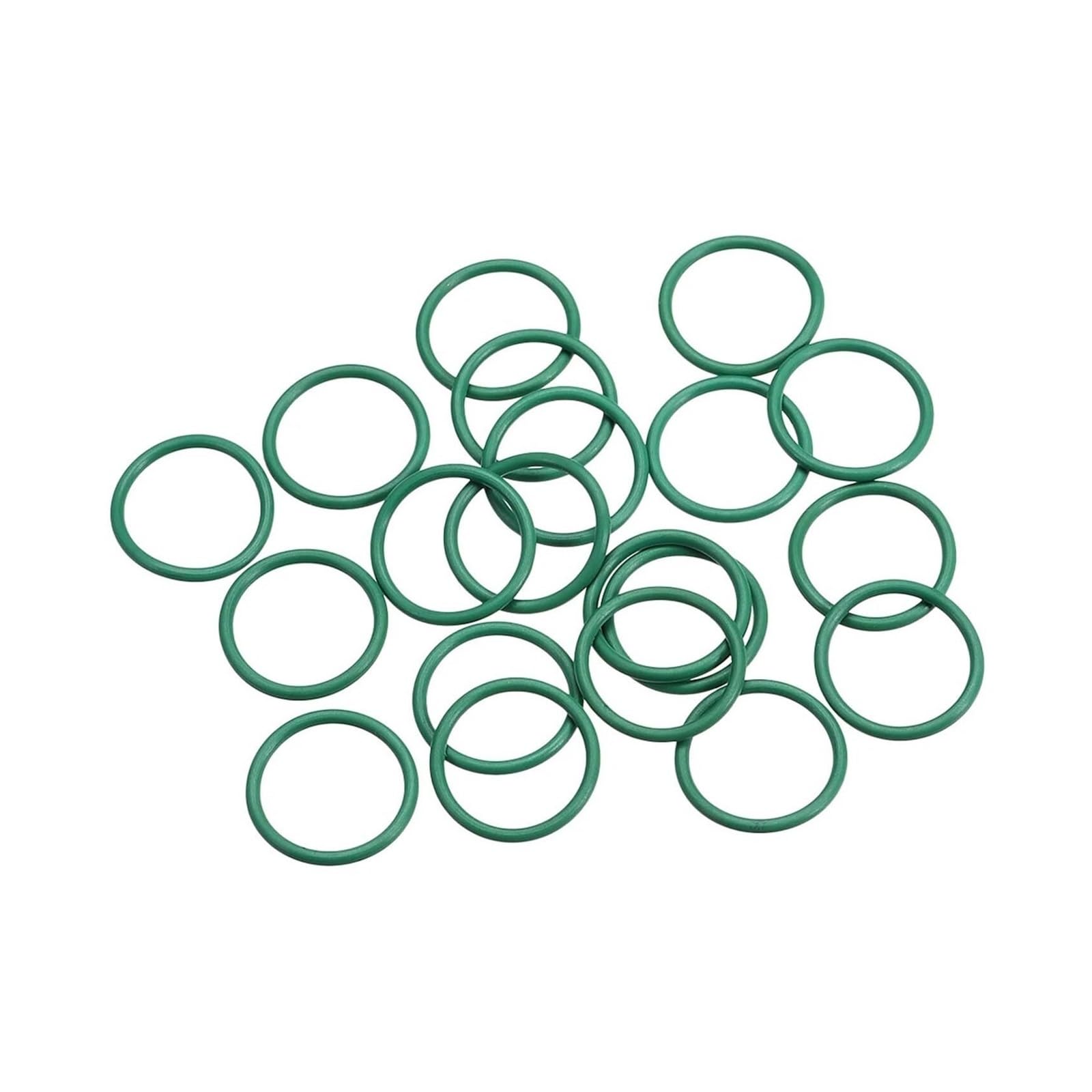 Raccords de quincaillerie 20 pièces joints toriques en caoutchouc fluoré 17mm OD 14mm diamètre intérieur 1.5mm largeur joint d'étanchéité vert empêcher les fuites dans la rondelle d'étanchéité hydraul