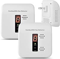 Vista 8 de Detector de fugas de gas, alarma de gas natural para el hogar y RV, monitor detector de propano enchufable con alarma audible y visual, CA 110 V-240