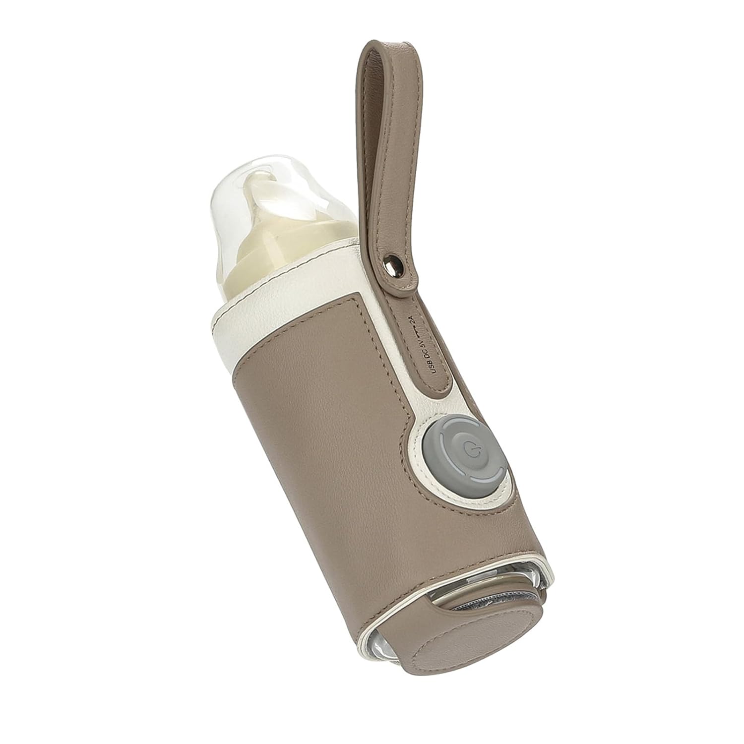 Baby Warm Milk Bottle Warmer, Constant Temperature Heating Portable for Daily Home, Night Feeding, Outward Travel (Grey)