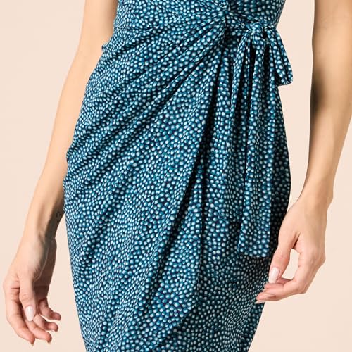 Image of Amazon Essentials Women's Classic Cap Sleeve Wrap Dress with V Neck (Available in Plus Size)