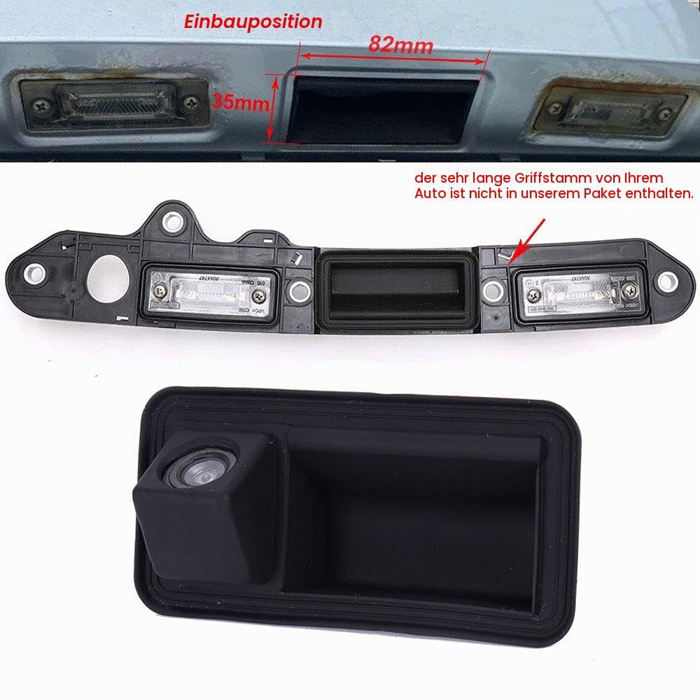 Auto Kofferraum Griff Kamera Replacement for VW Golf Plus MK5 Jetta III V Touran 1T GP 1T2 Passat 3C B6 C3 Variant Wagon wasserdicht Nachtsicht Auto Rückansicht Kamera Einparkhilfe