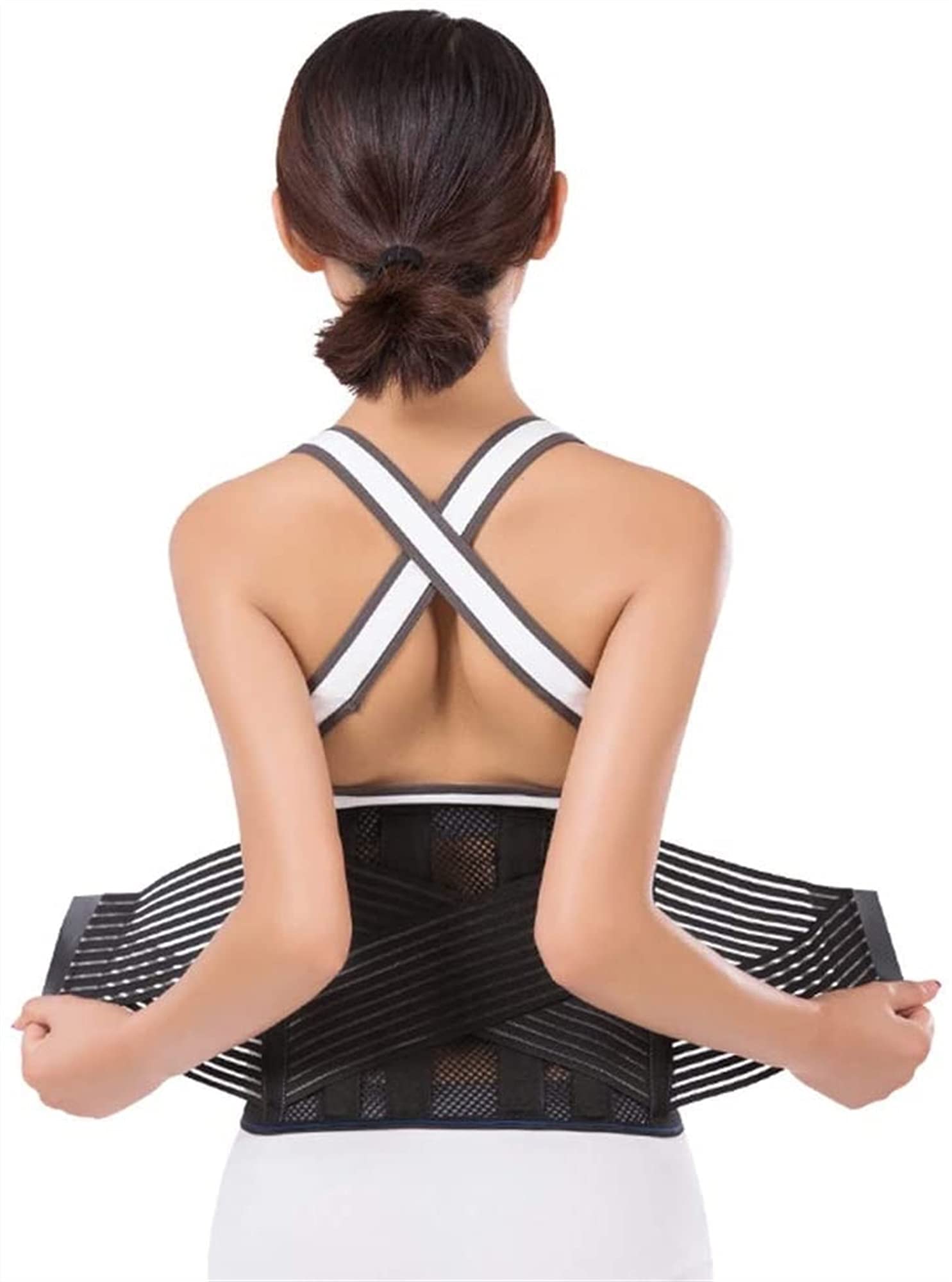 Cinturón De Soporte Lumbar Transpirable Y Ultrafino con Placa De Acero, Protector De Cintura, Faja Adelgazante Sexy, Protección Térmica para Fitness.,