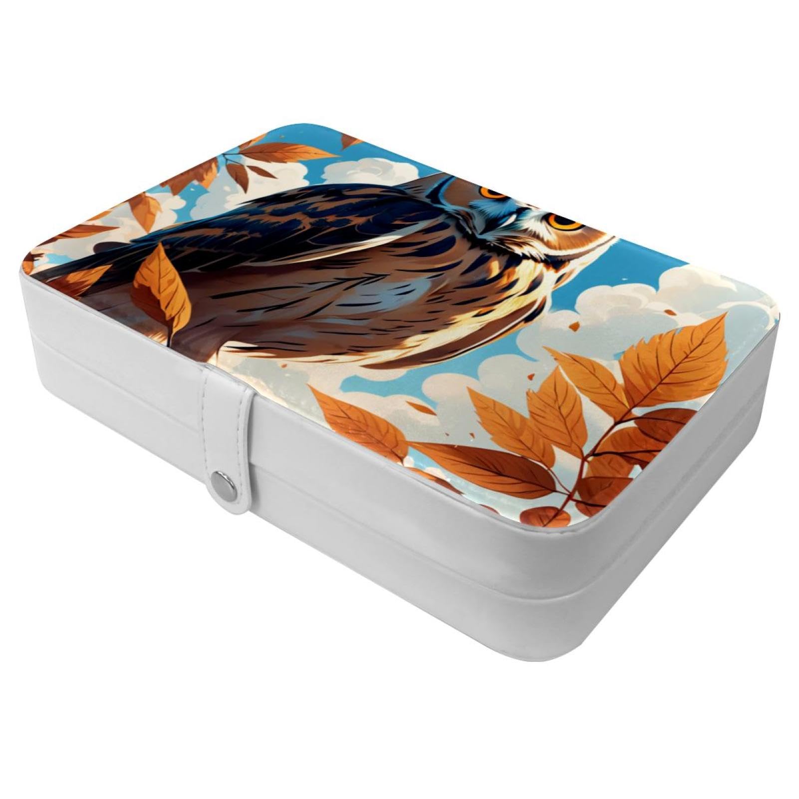 Boîte à bijoux de voyage étui élégant avec boucle métal pour fille