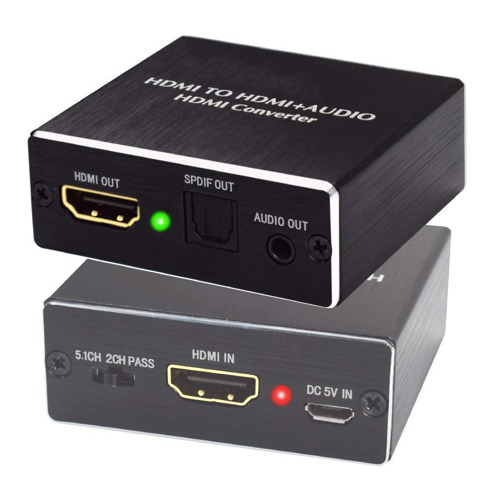 Microware 1080P HDMI to HDMI + SPDIF Audio Splitter Extractor Converter, Support Ultra HD 4K x 2K/Toslink Optical Audio Output Great for TV Box,PS4,Xbox,HD TV-picture-30