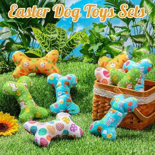 12 juguete mordible de peluche para perros de Pascua miniatura 4