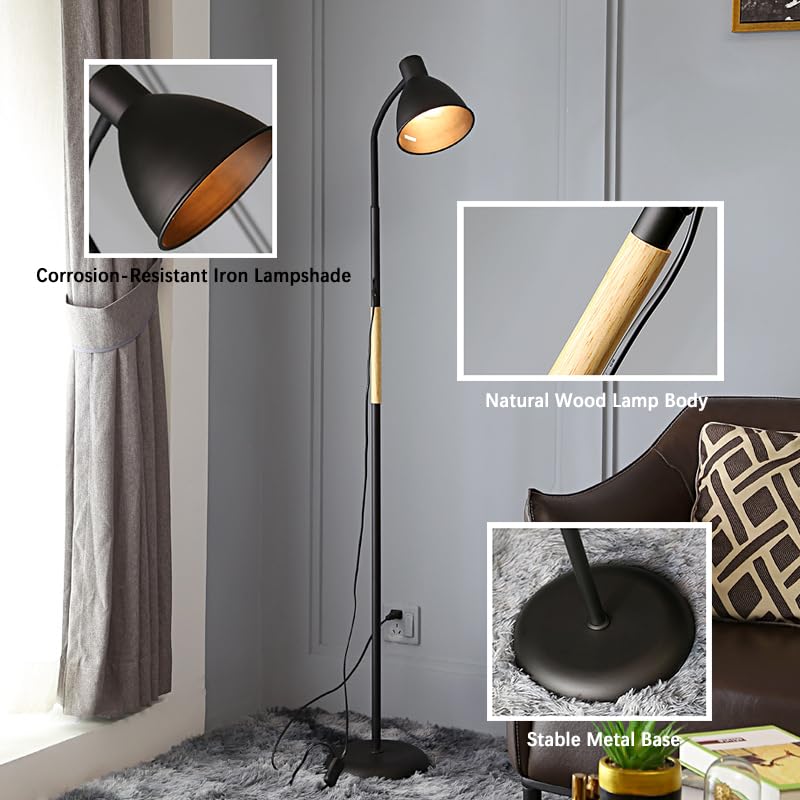 Lampadaire de salon LED avec télécommande pour ajuster la lumière
