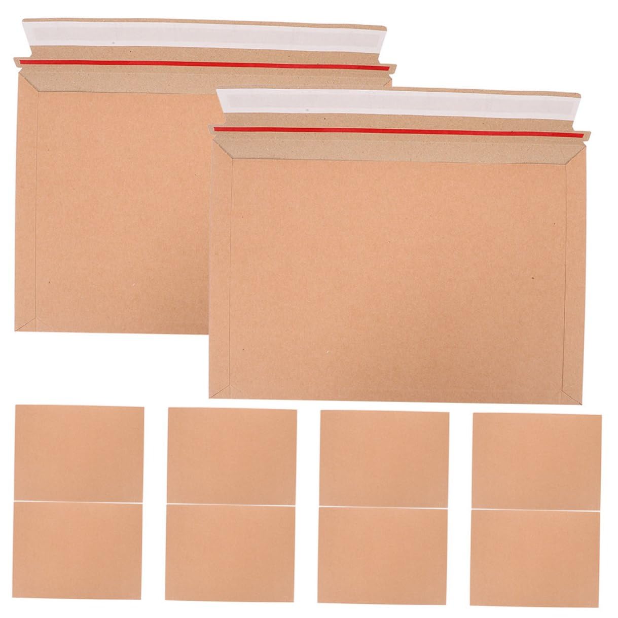 Selbstklebende Zeitschriftenmailer und Logistikunternehmen für Dokumentenversand in Büros 25 Stück aus Braunem Papier mit Starkem Haftstreifen und Aufreißlasche
