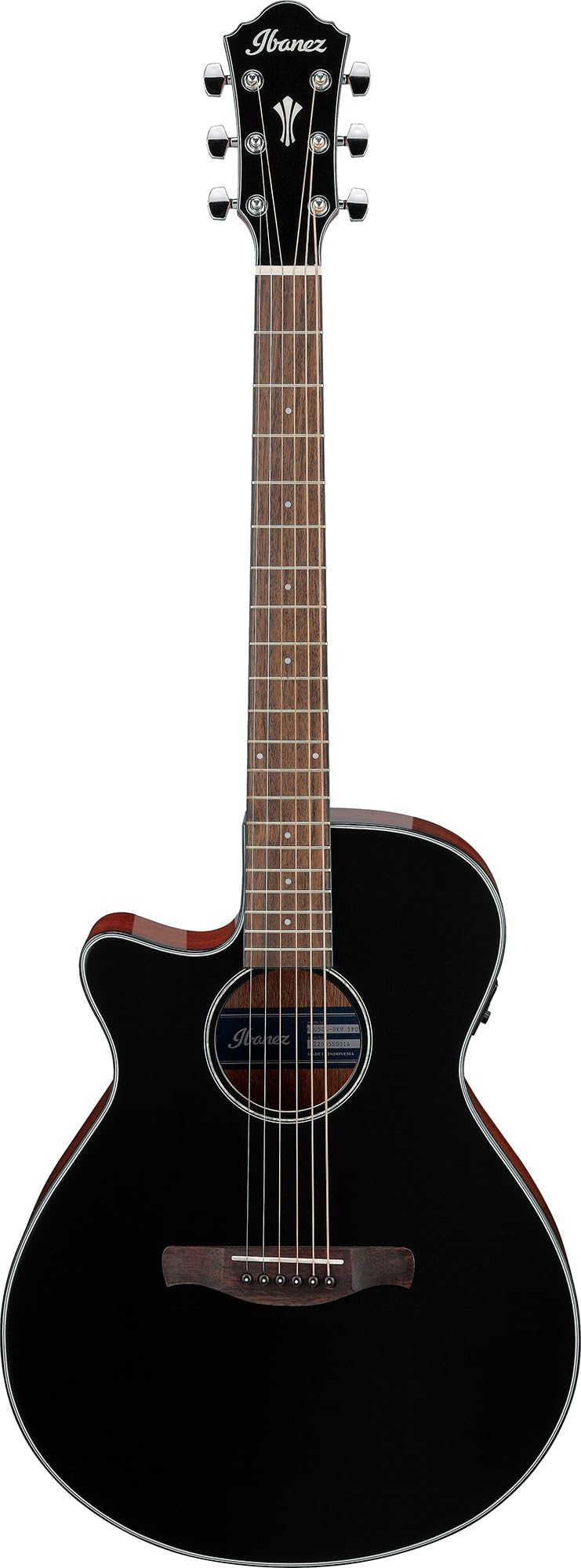 Ibanez AEG50L Left-Handed Acoustic-Electric Guitar - Black High Gloss Bundle with Case, Tuner, Strap, D'Addario Strings, Picks, Austin Bazaar Instructional DVD, and Polishing Cloth