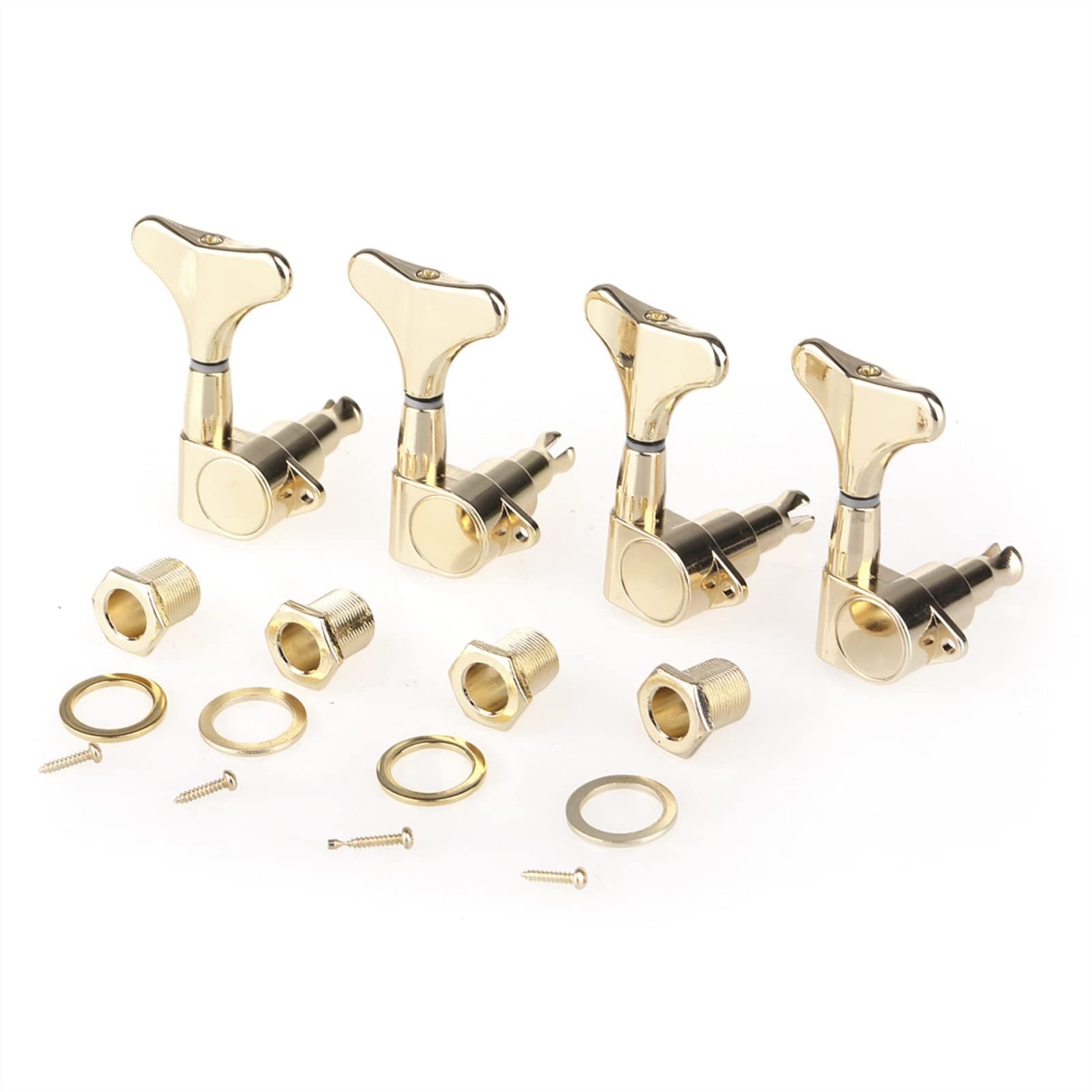 4 In Zeile Verschlossene Elektrische Bass-Tuner Maschinenköpfe Tuning-Tasten Für 4 String-Präzision Bass Gold Tuner Mechaniken Knöpfe