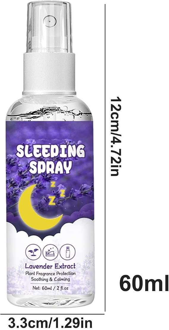 Lavender Pillow Mist - Pillow Spray for Sleep and Stress Relief - 60ml