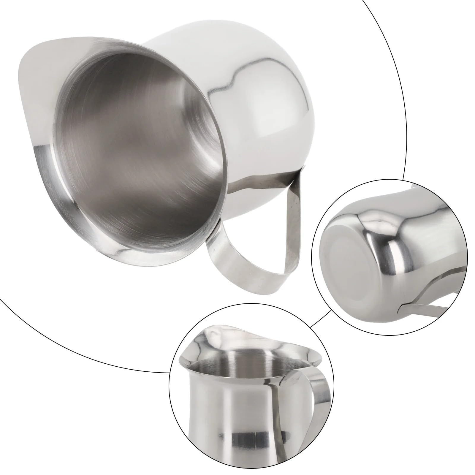 2 uds herramientas de café jarra leche espuma Latte Art taza capuchino cafetera Espresso Para Espumar(90ml)